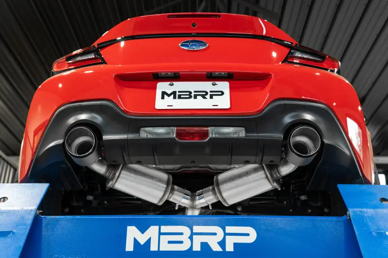 Mbrp 13-16 Subaru Brz 2.0L/ 2.4L 3In Dual Split Rear Cat Back W/Burnt End Tips- T304 2
