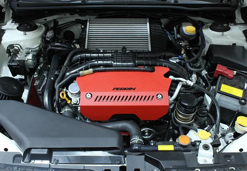 Perrin 15+ Subaru Wrx Red Pulley Cover For Fa Dit Engines 1
