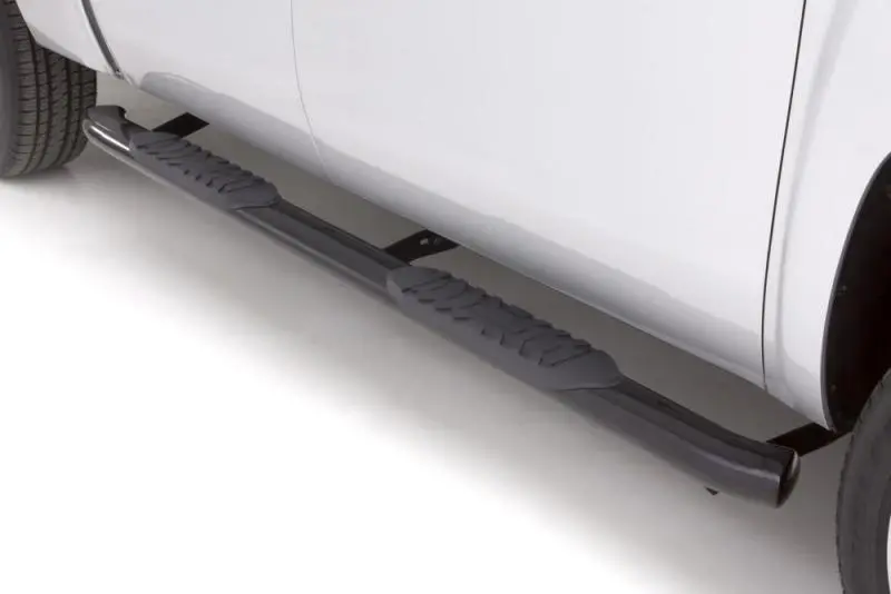Lund Oval-Curved Steel Nerf Bars For 2015–2018 Ford F-150 Standard Cab – 4-Inch Width, Matte Black Finish 1