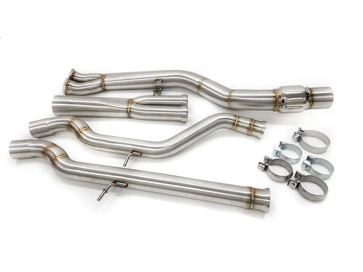 Bmw S55 Midpipe Upgrade - 3.5" Resonated 2