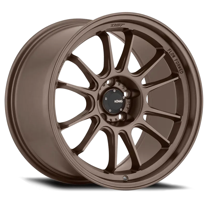 Konig Hypergram 17X10 4X100 Et43 Race Bronze Flow Formed 1