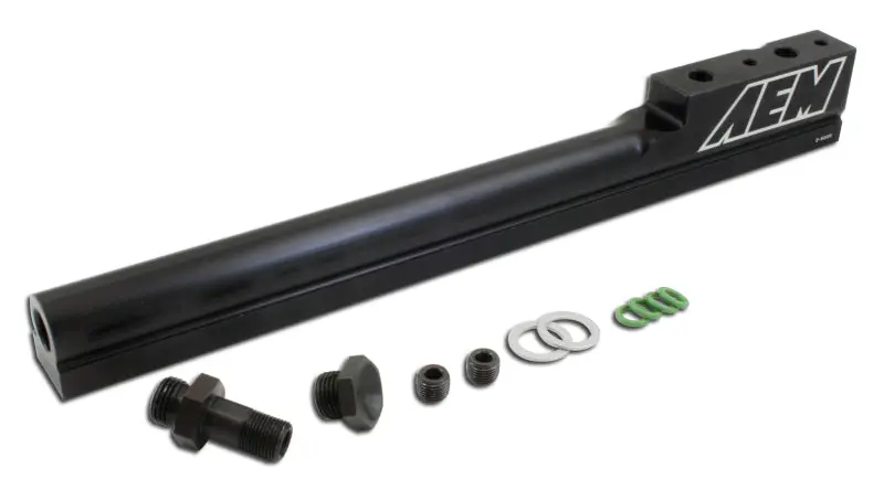 Aem 94-01 Integra Black Fuel Rail 1