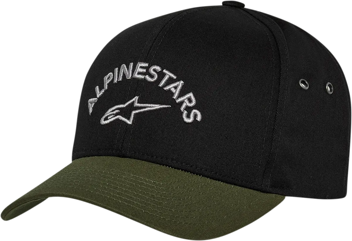 Alpinestars Arced Casual Hat – Black Military Style, One Size 1