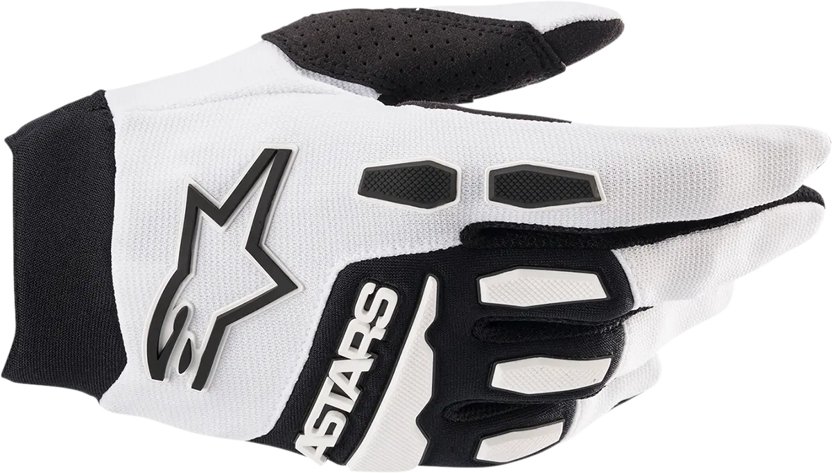 Alpinestars Full Bore Motorcycle Gloves – White, Size Large (Model 3563622-21-L) 1