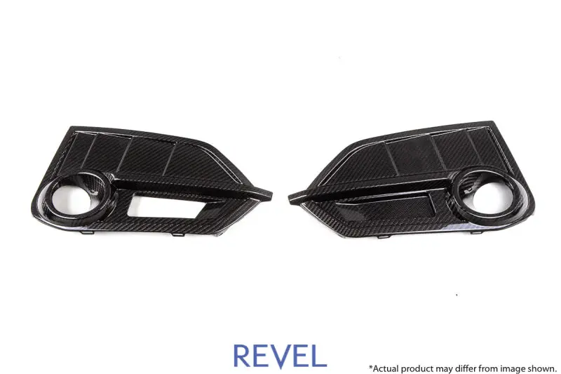 Revel Gt Dry Carbon Front Fog Light Covers (Left & Right) 17-18 Honda Civic Type-R - 2 Pieces 1