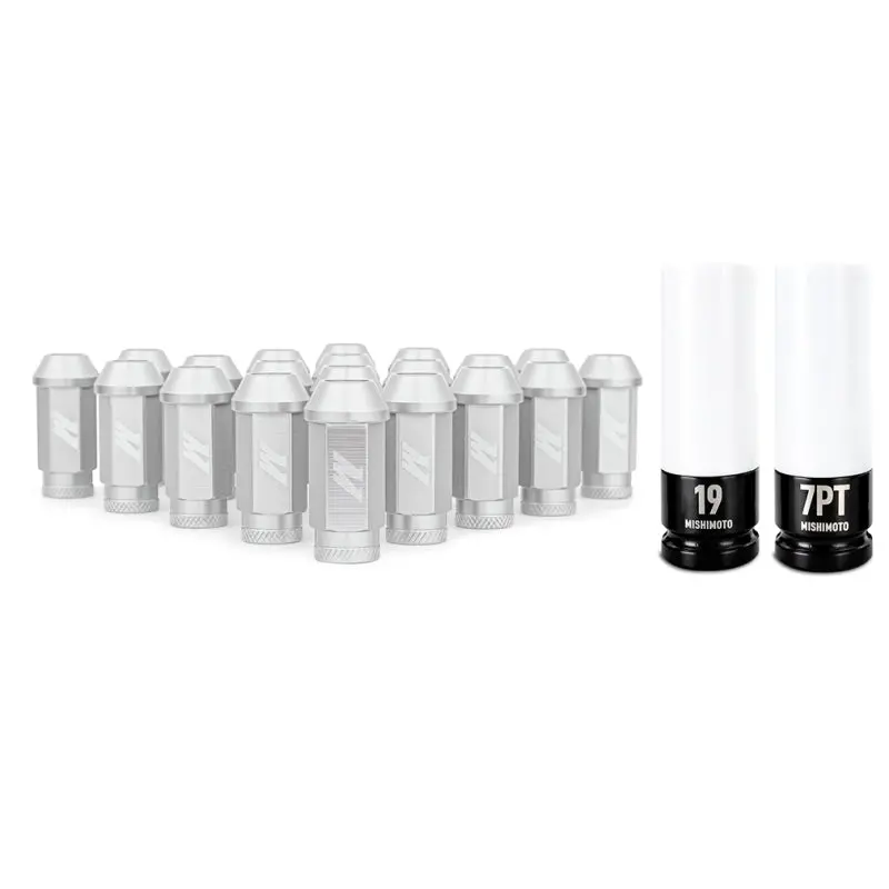 Mishimoto Aluminum Locking Lug Nuts 1/2 X 20 23Pc Set Silver 1