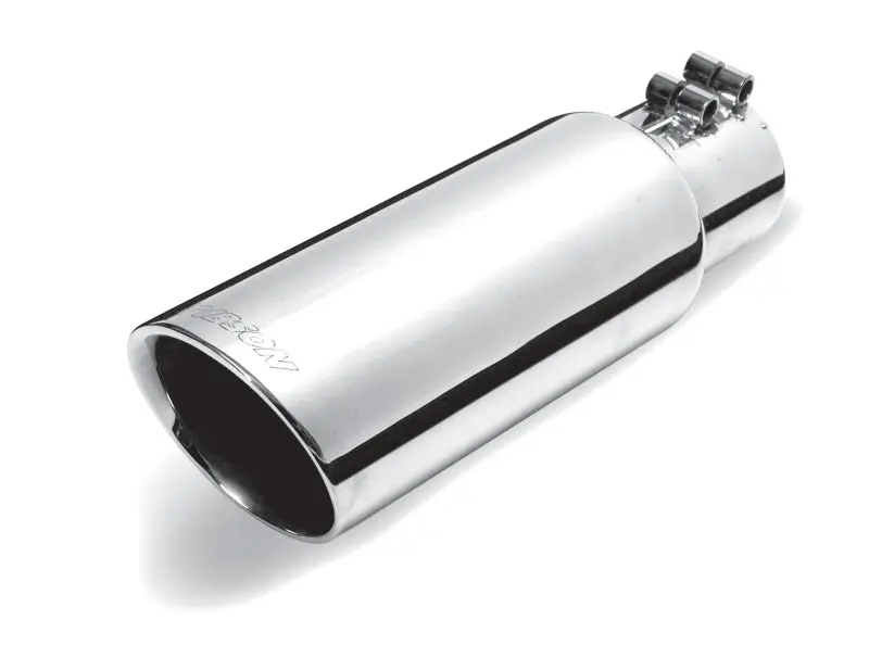 Gibson Dual-Wall Angled Exhaust Tip – 4" Od, 2.25" Inlet, 6.5" Length, Stainless Steel 1