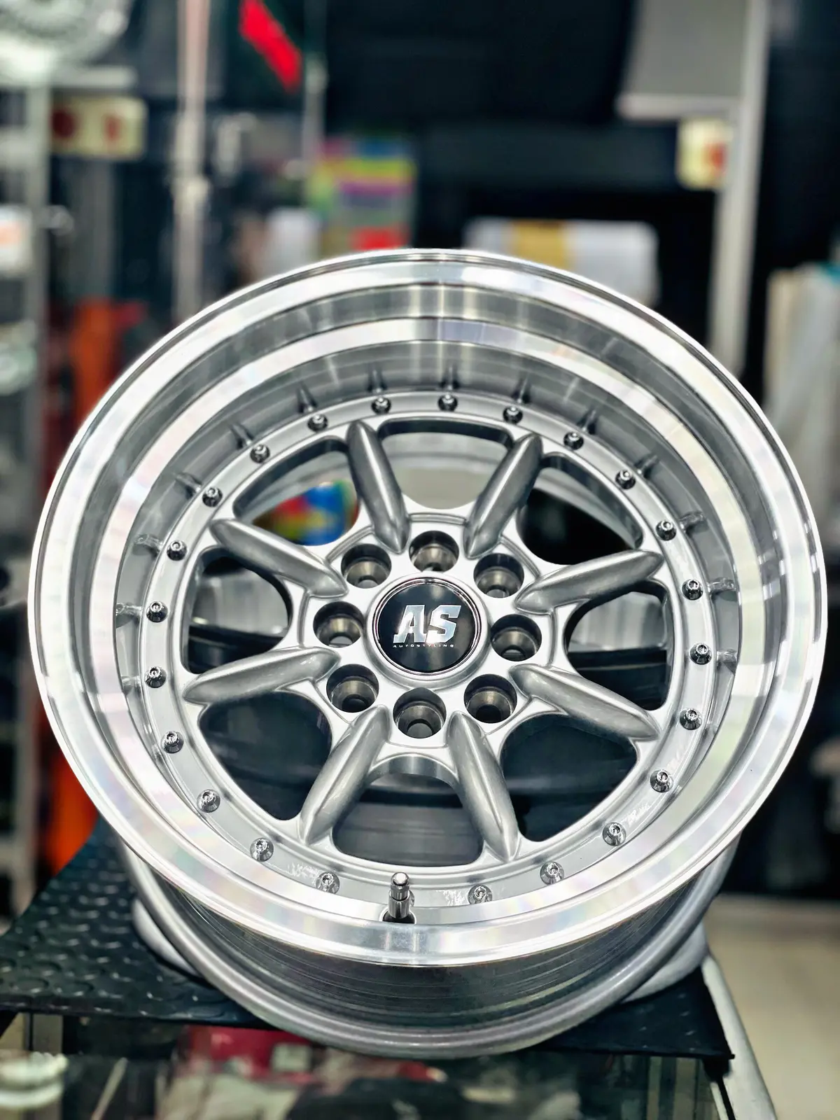 15” As-7168 Mini Lites Silver  4/100 4/108 Wheels 2