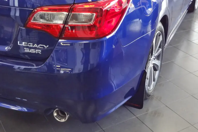 Rally Armor 15-19 Subaru Legacy Black Ur Mud Flap W/ Red Logo 2