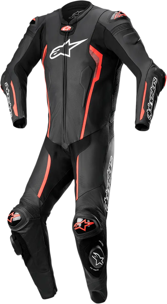 Alpinestars Missile V2 One-Piece Racing Suit – Black/Red Fluorescent, Us 44 / Eu 54 (3150122-1030-54) 1