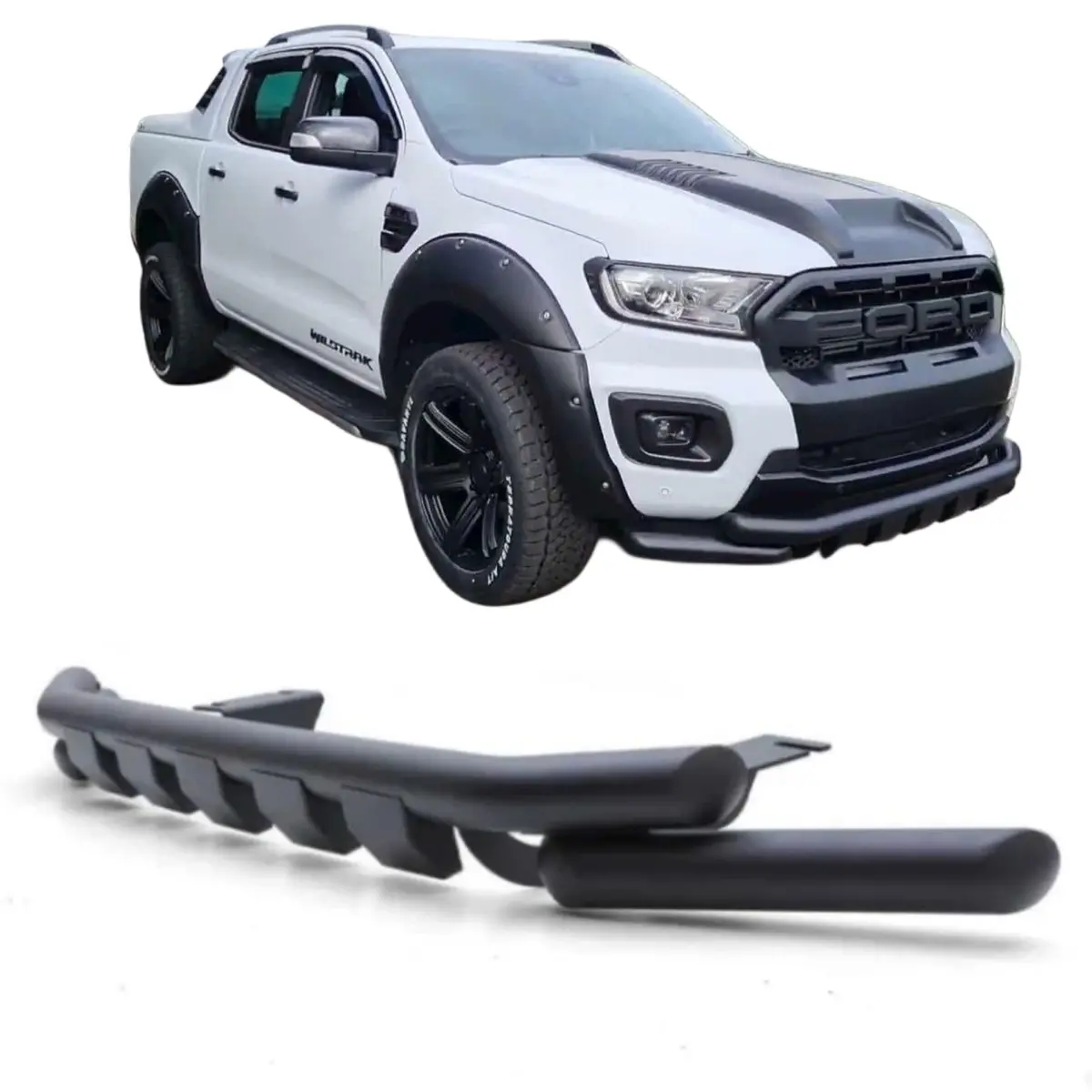 Bumper Guard / Nudge Bar Black Fits T6/T7 Ford Rangers 2012-2021 1
