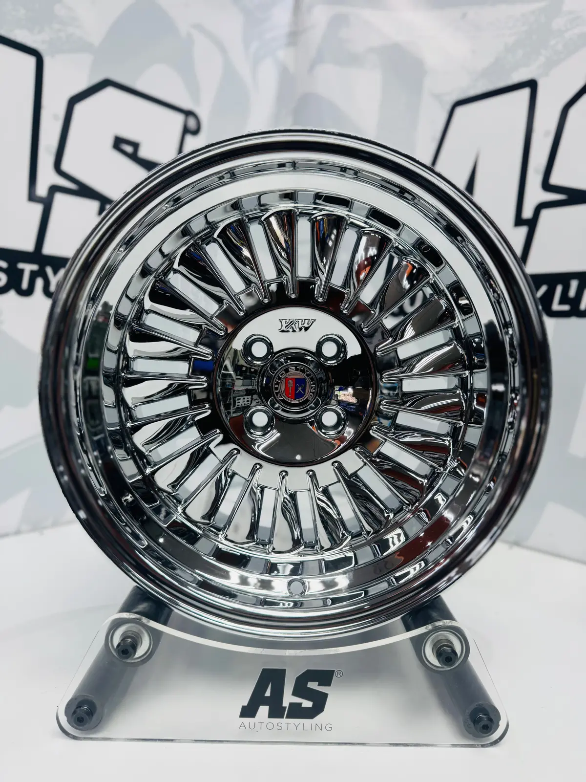 15” As-Piri 4/100 Chrome Wheels 1