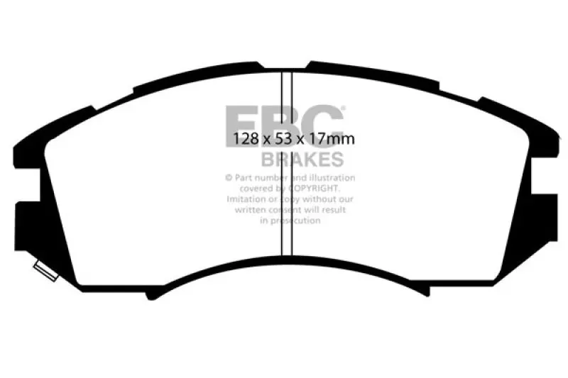 Ebc 92-96 Subaru Impreza 1.8 (2Wd) (13In Wheels) Yellowstuff Front Brake Pads 2