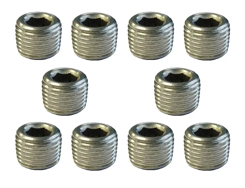Torque Solution Stainless Steel 1/8 In Npt Plug: Universal 10 Pack 1