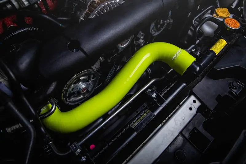 Mishimoto 08-14 Subaru Wrx / 08+ Sti Silicone Radiator Hose Kit - Neon Yellow 2