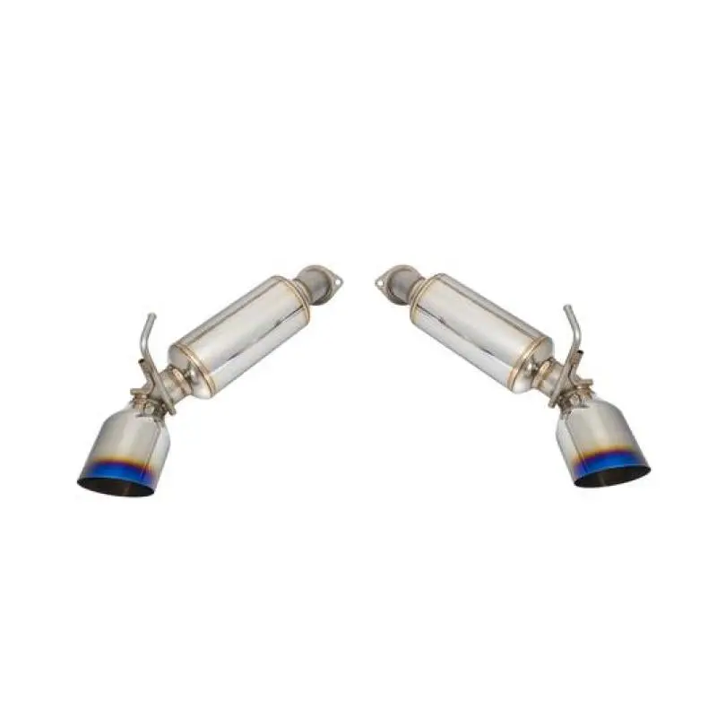 Remark 09-19 Nissan 370Z Axle Back Exhaust W/Burnt Stainless Single Wall Tip 1