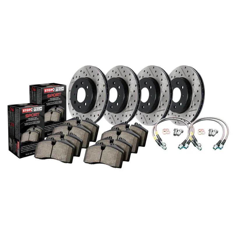 Sport Axle Pack, Drilled & Slotted, 4 Wheel 1