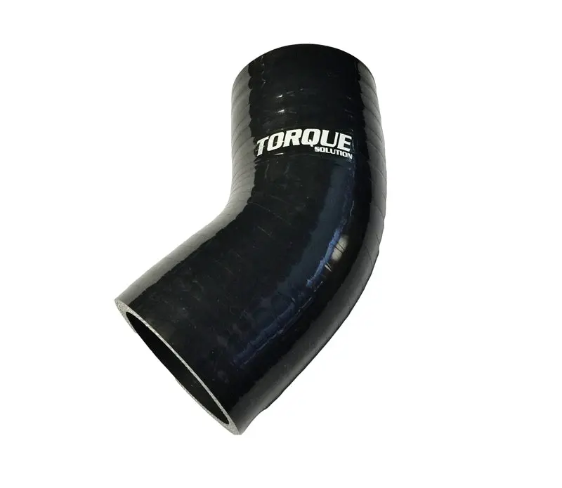 Torque Solution 45 Degree Silicone Elbow: 4 Inch Black Universal 1