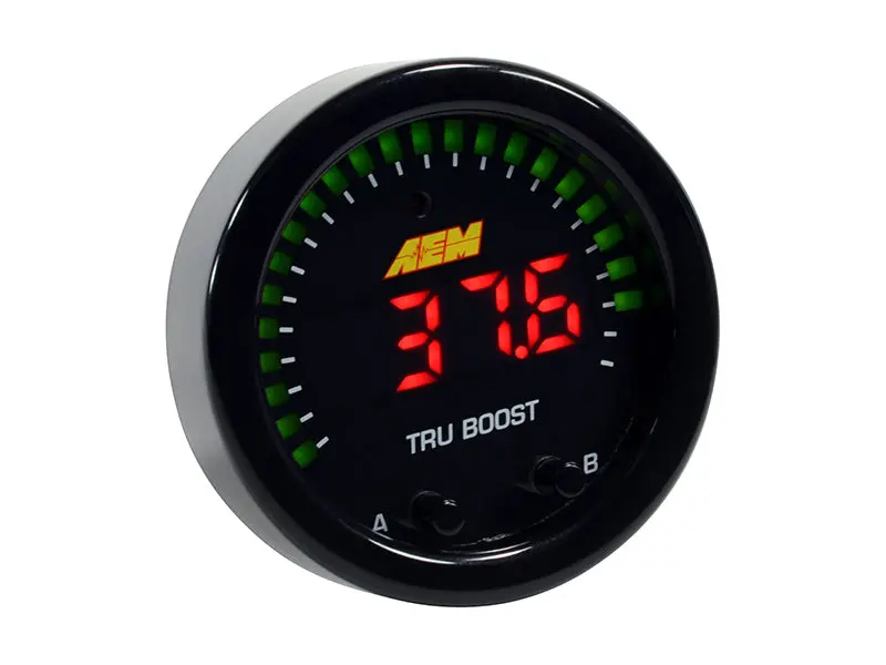 Aem X-Series Tru-Boost Controller Gauge W/ Boost Control Solenoid 80Psig Internal Map Sensor 2