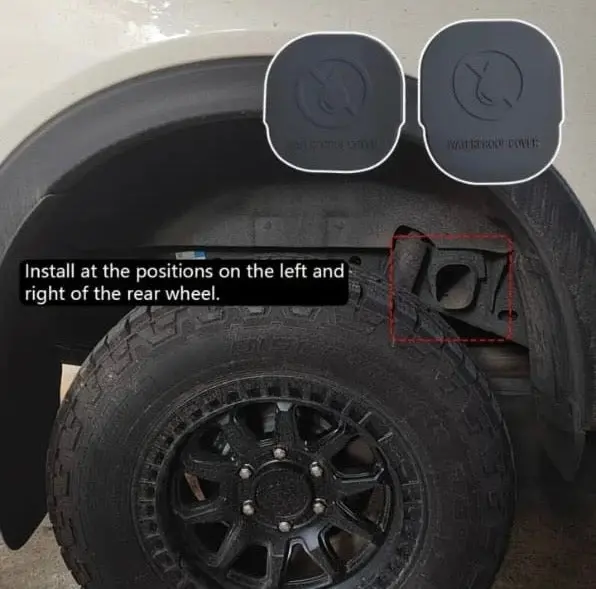 Frame Guard Cover For Ford Ranger T9, Waterproof Exterior Upgrade, Compatible With 2022 2023 2024+ Models, Rear Placement Protective Accessory 1