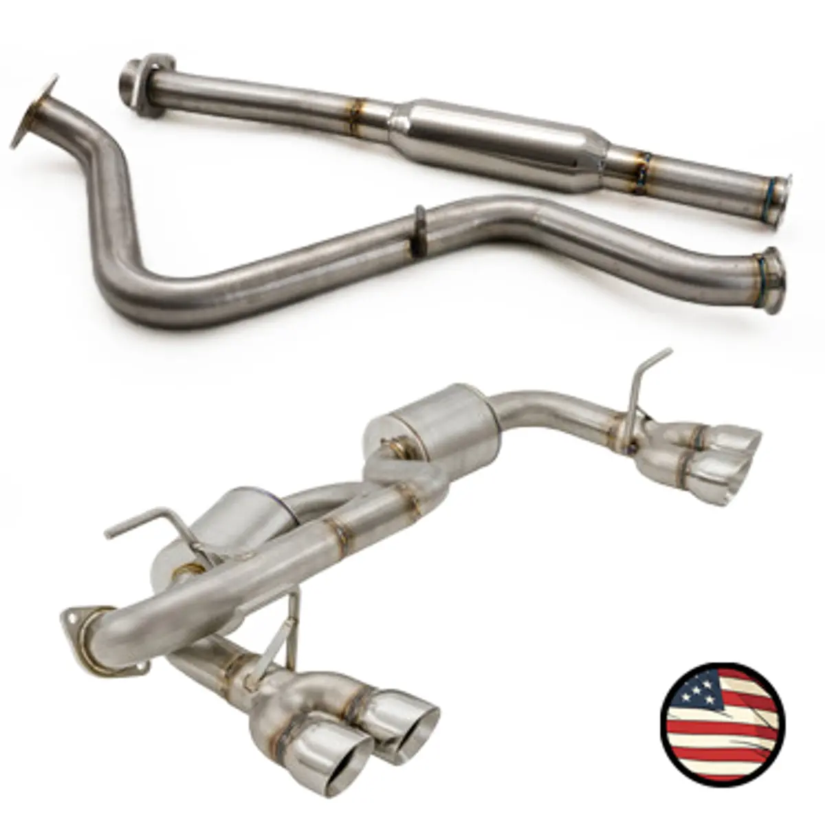 Catback Exhaust - 2018-23 Crosstrek Quad Exit - 5" Muffler 2