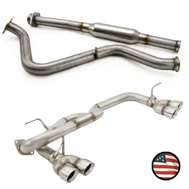 Catback Exhaust - 2017-23 Impreza Wagon Quad Exit - Muffler Delete 2