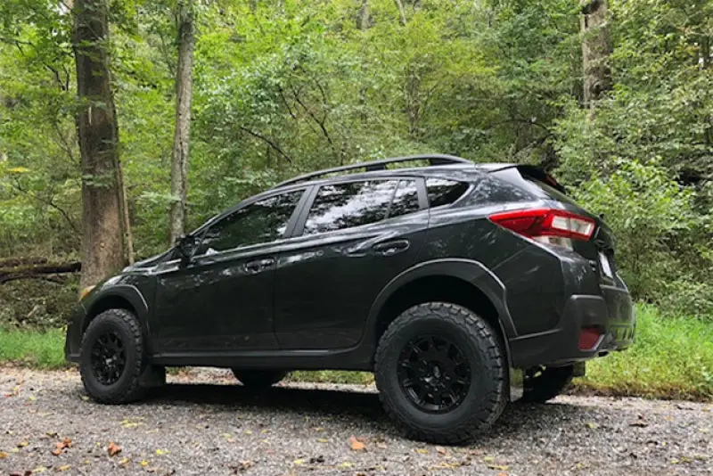 Rally Armor 18-23 Subaru Crosstrek Black Ur Mud Flap W/Grey Logo 2
