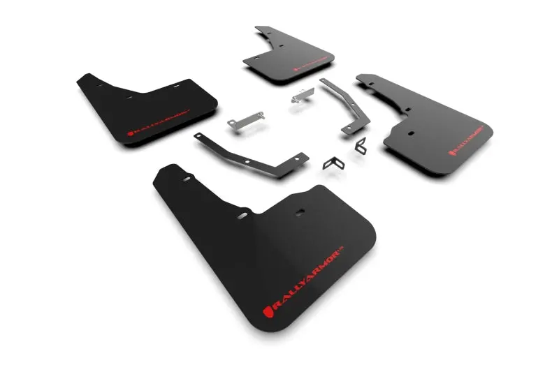 Rally Armor 2025 Subaru Forester Black Ur Mud Flap W/Red Logo 1