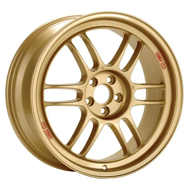 Enkei Rpf1 17X9 5X114.3 45Mm Offset 73Mm Bore Gold Wheel  Rx8 1