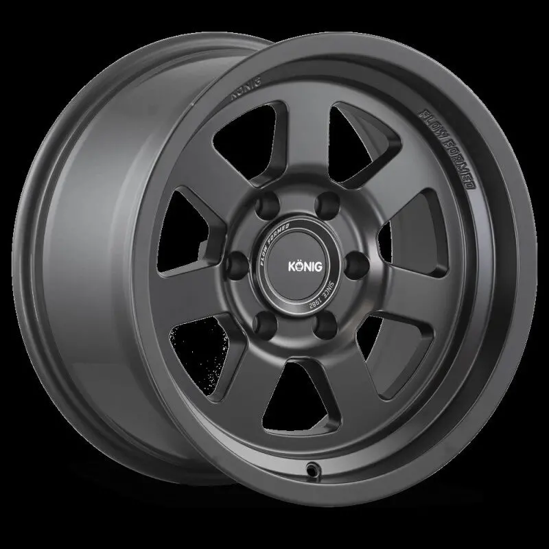 Konig Ht2 17X8.5 6X139.7 Et-6 Matte Black 1