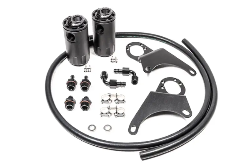 Radium Engineering Mitsubishi Evo 8-9 Dual Catch Can Kit Fluid Lock 1