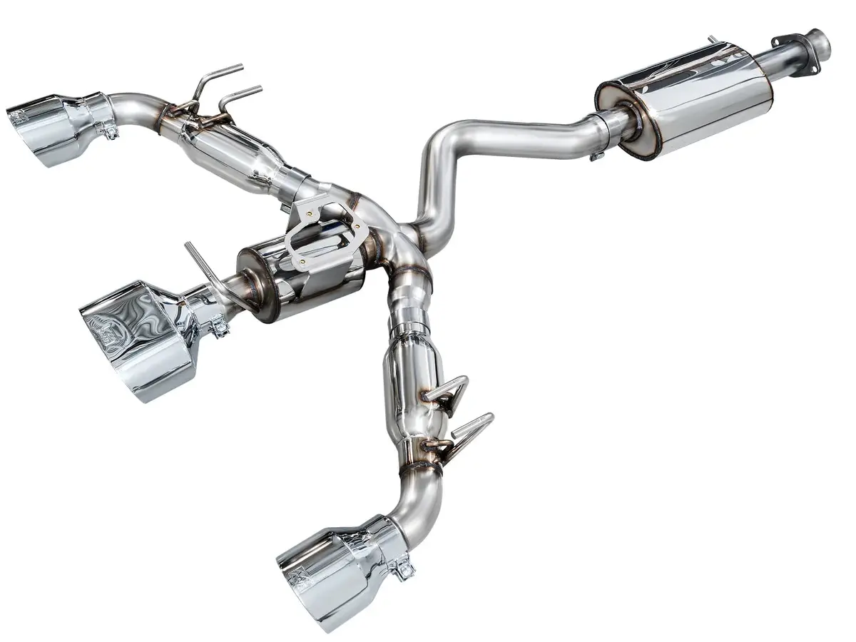 Awe 23-24 Toyota Gr Corolla Touring Edition Catback Exhaust - Chrome Silver Tips 1