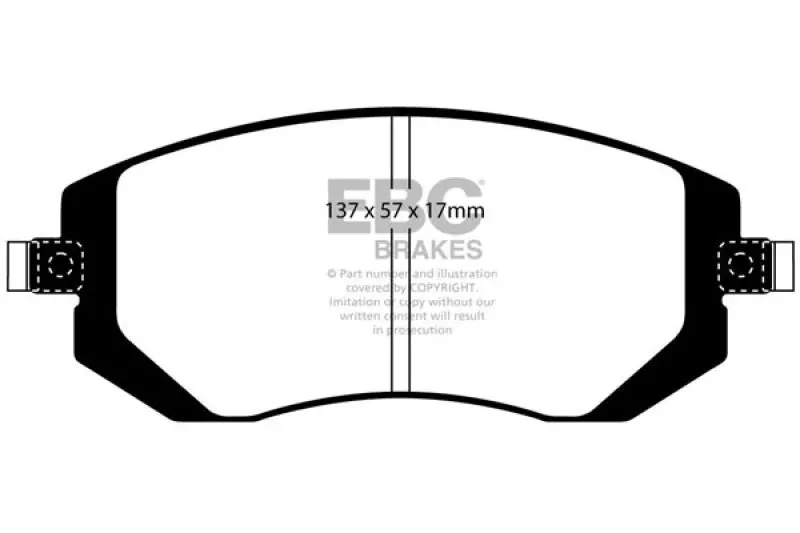 Ebc 04-06 Saab 9-2X 2.0 Turbo Ultimax2 Front Brake Pads 2