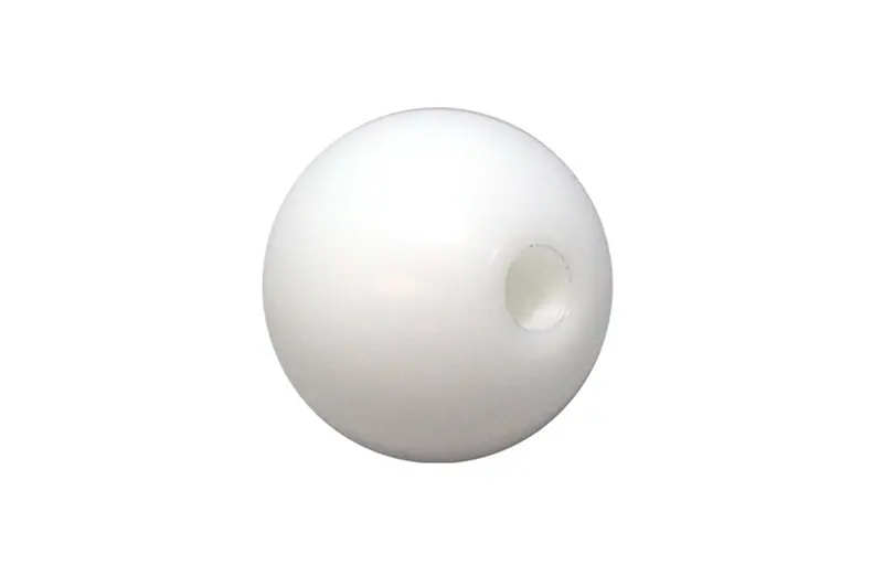Torque Solution Delrin 50Mm Round Shift Knob (White) Universal 10X1.5 1