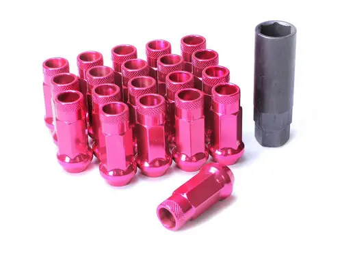 Wheel Mate Muteki Sr48 Open End Lug Nuts - Pink 12X1.25 48Mm 1