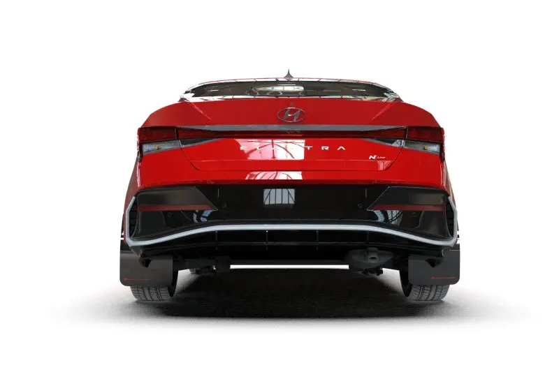 Rally Armor 2024 Hyundai Elantra N Line Black Mud Flap W/ Grey Logo 2