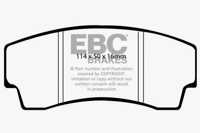 Ebc 99-02 Noble M12 2.6 Twin Turbo Redstuff Rear Brake Pads 2