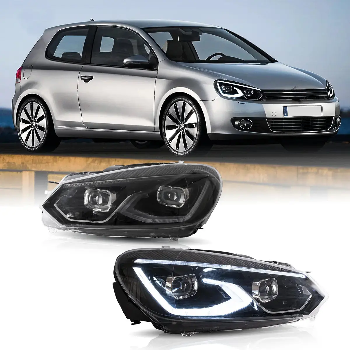Golf Mk 6 Vland Dual Beam Projector Headlights Hid 1