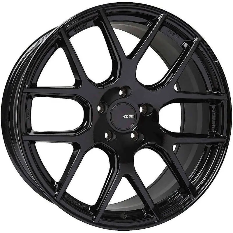 Enkei Xm-6 17X7.5 5X100 45Mm Offset 72.6Mm Bore Gloss Black Wheel 1