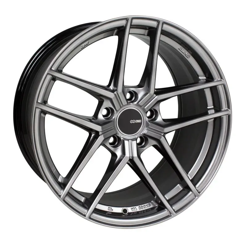 Enkei Ty5 18X8 5X112 45Mm Offset 72.6Mm Bore Hyper Silver Wheel 1