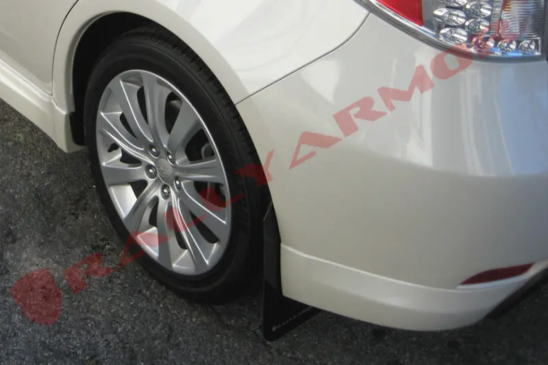 Rally Armor 08-10 Subaru Wrx / 08-11 Impreza 2.5I (Hatch/Sedan) Black Ur Mud Flap W/Grey Logo 2