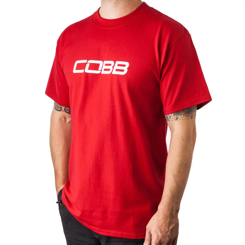 Cobb Tuning Logo Mens T-Shirt (Red) - Small 1
