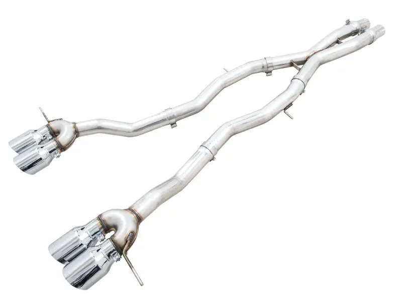 Awe Track Edition Catback Exhaust For Bmw G8x M3/M4 - Chrome Silver Tips 1