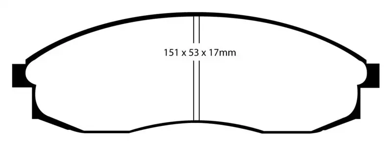 Ebc 93-98 Nissan Skyline (R33) 2.5 Gts Redstuff Front Brake Pads 2