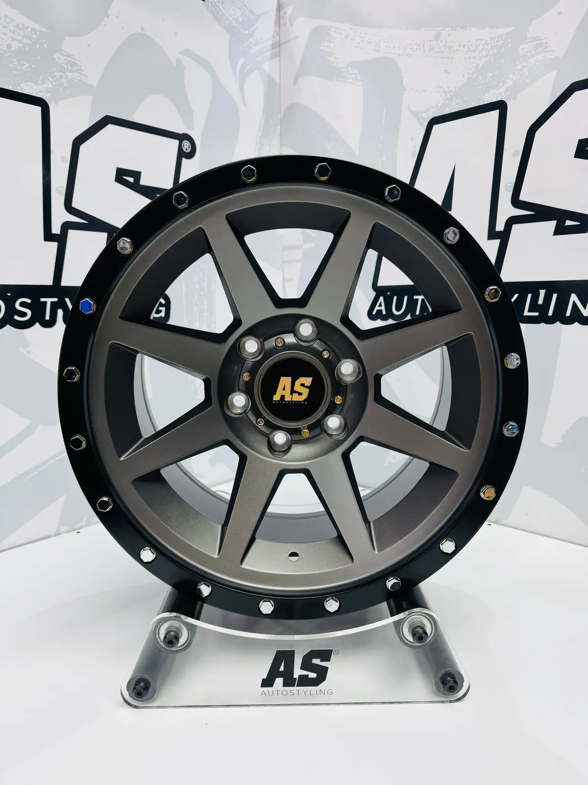 17” As-8003 4X4 Rims  6/139 Pcd Matt Grey 1