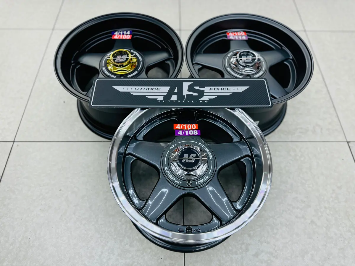 15” As 5666 360 4X100 4X108 4X114 ( No Studs ) 2