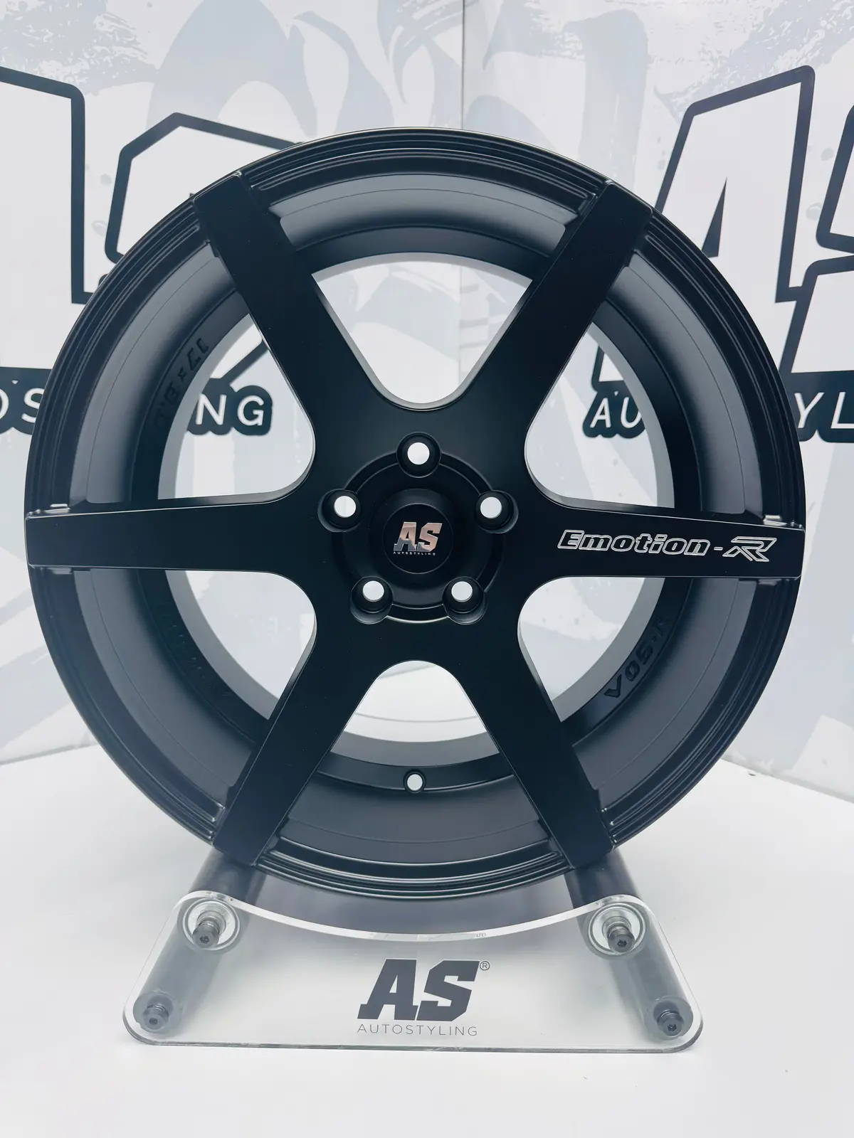 17” As-Evo 5X108 Matt Black Rims 1
