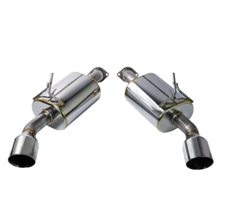 Remark 14+ Infiniti Q50 Axleback Exhaust W/Mufflers - Stainless Double Wall Tip 1