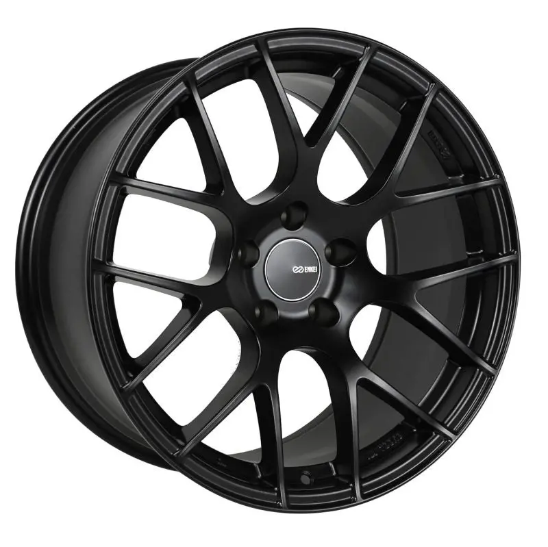 Enkei Raijin 19X9.5 15Mm Offset 5X114.3 Bolt Pattern 72.6 Bore Dia Black Wheel 1