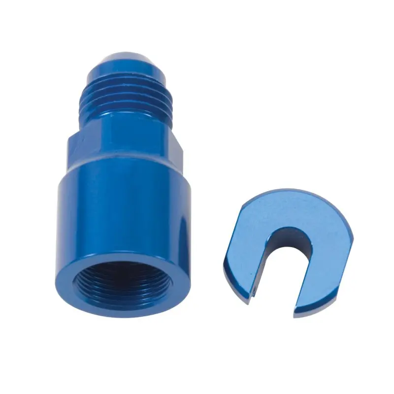 Russell Performance -6 An Male To 5/16" Sae Quick-Disconnect Fitting – Blue Anodized 1